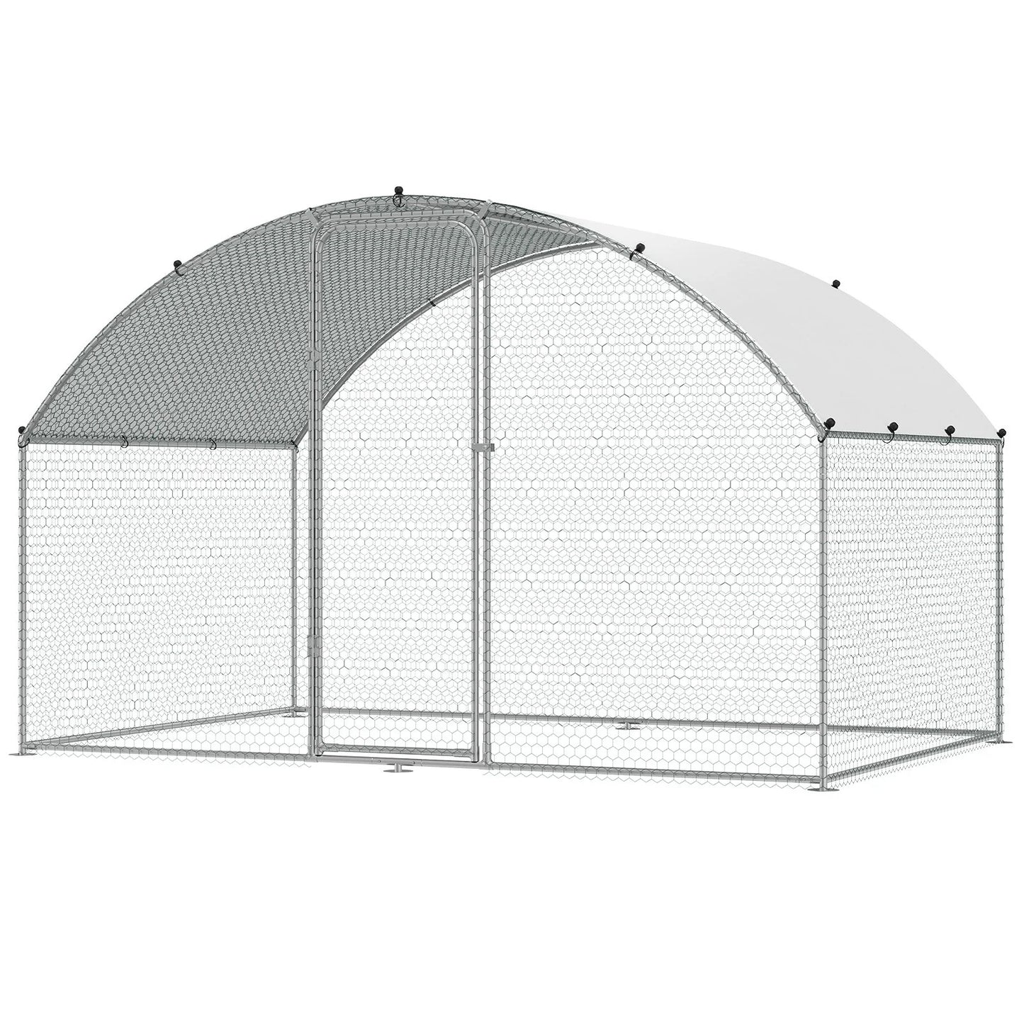 Walk In Chicken Coop, 9.8X6.5X6.5Ft