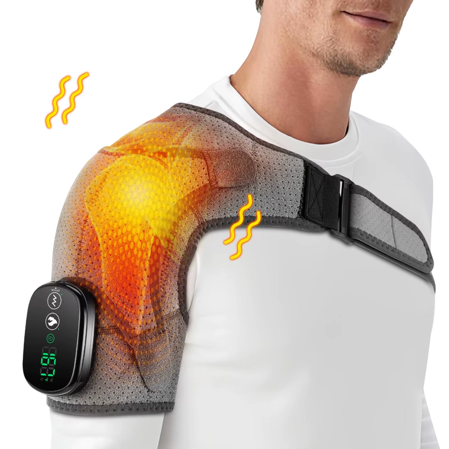 Cordless Portable Heating Pad and Shoulder Massager