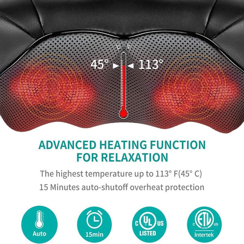 Shiatsu Neck and Back Massager with Soothing Heat