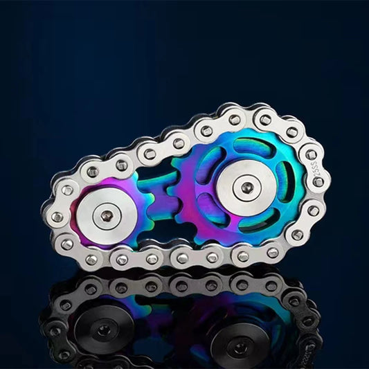 Metal Hand Spinner Chain Gear Fidget