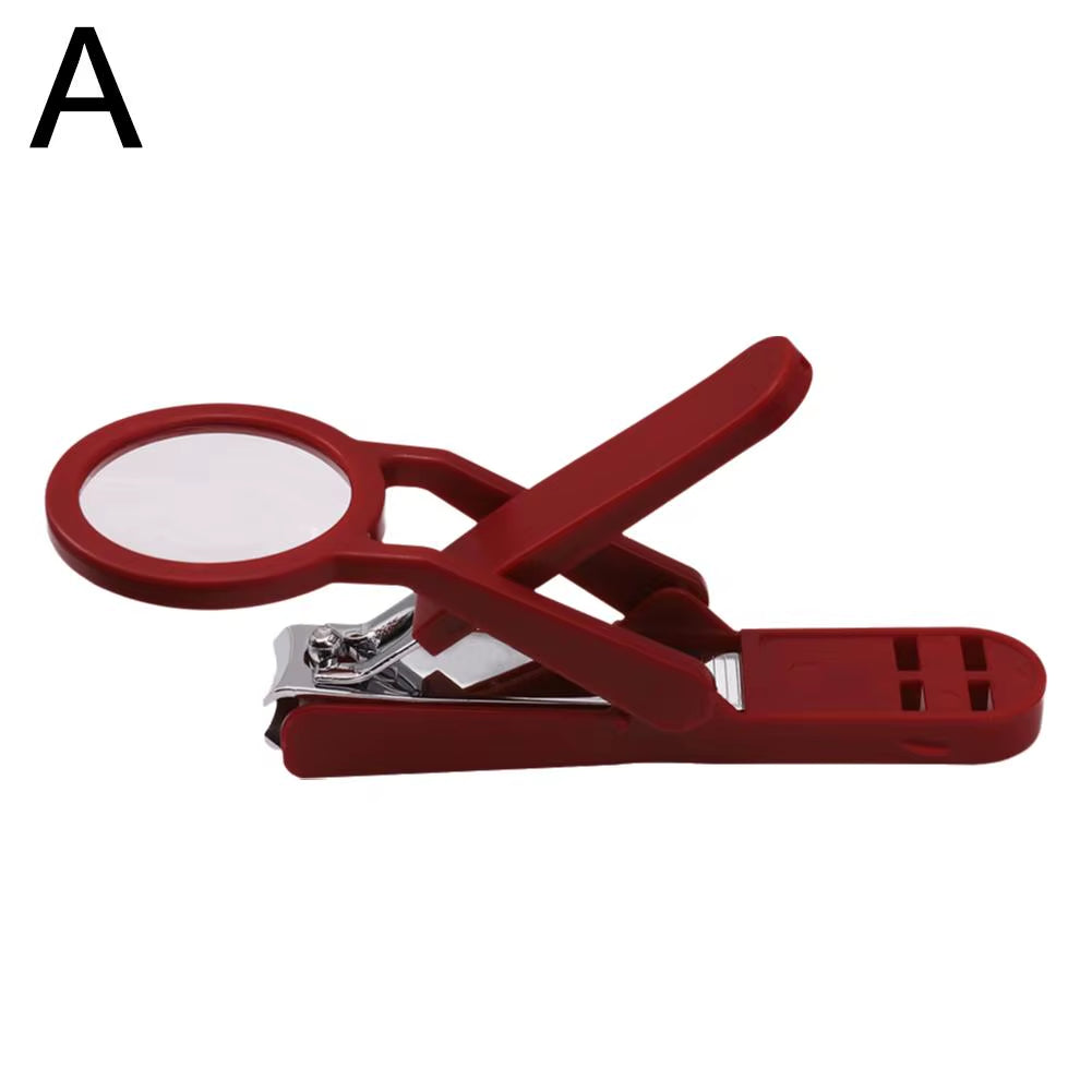 Nail Clipper with Magnifying Glasa