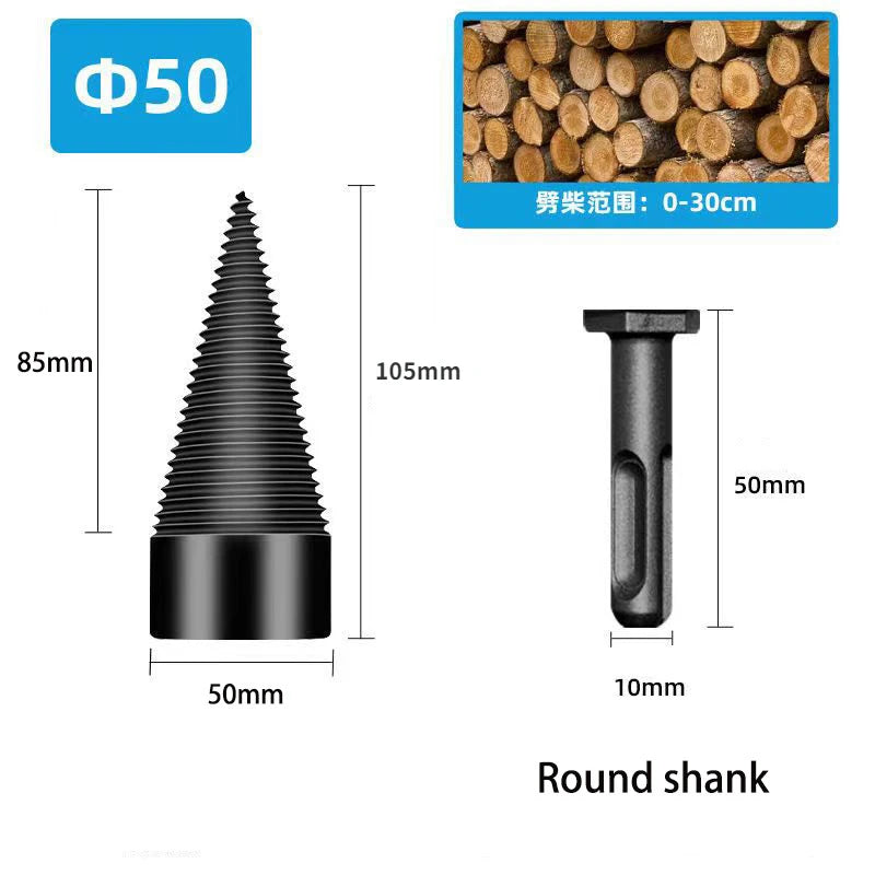 Firewood Splitting Drill Bit