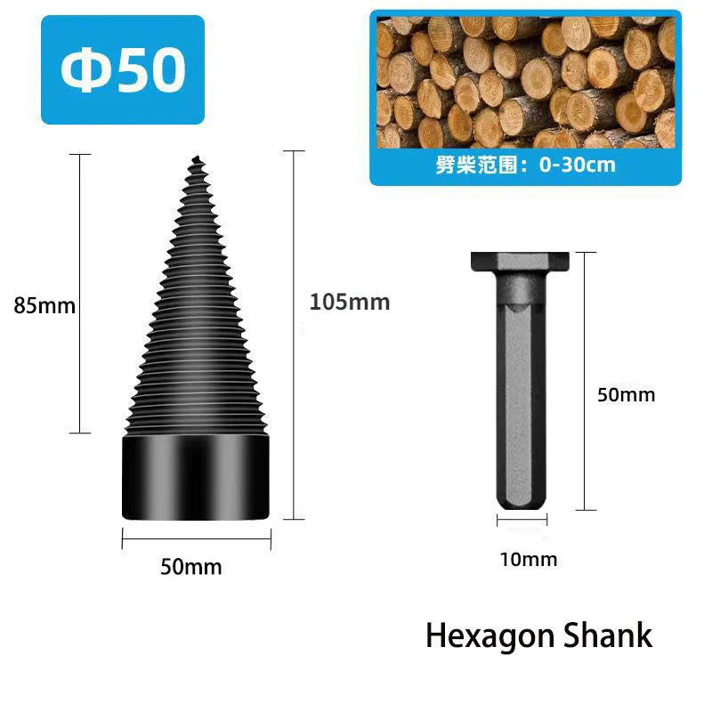 Firewood Splitting Drill Bit