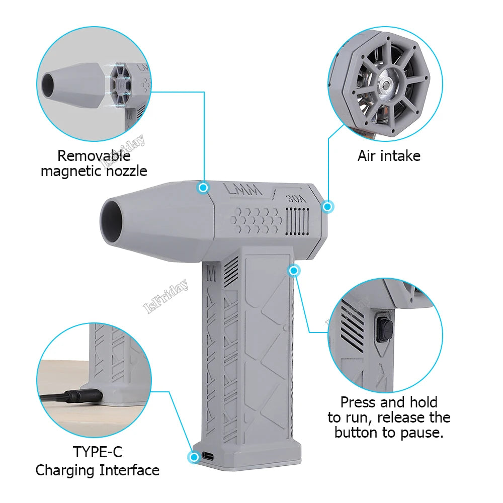 Mini Turbo Jet Fan 130000 RPM 52M/S 