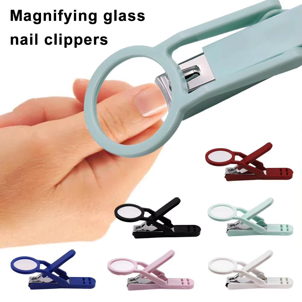 Nail Clipper with Magnifying Glasa