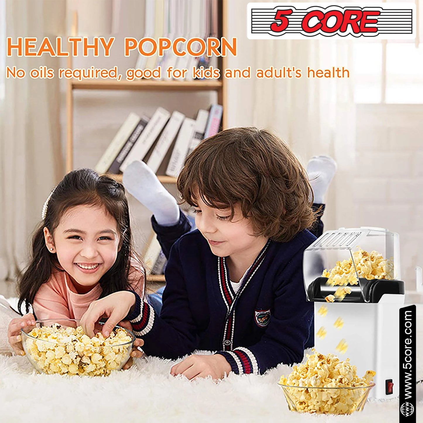 16 Cup Hot Air Popcorn Popper - Portable