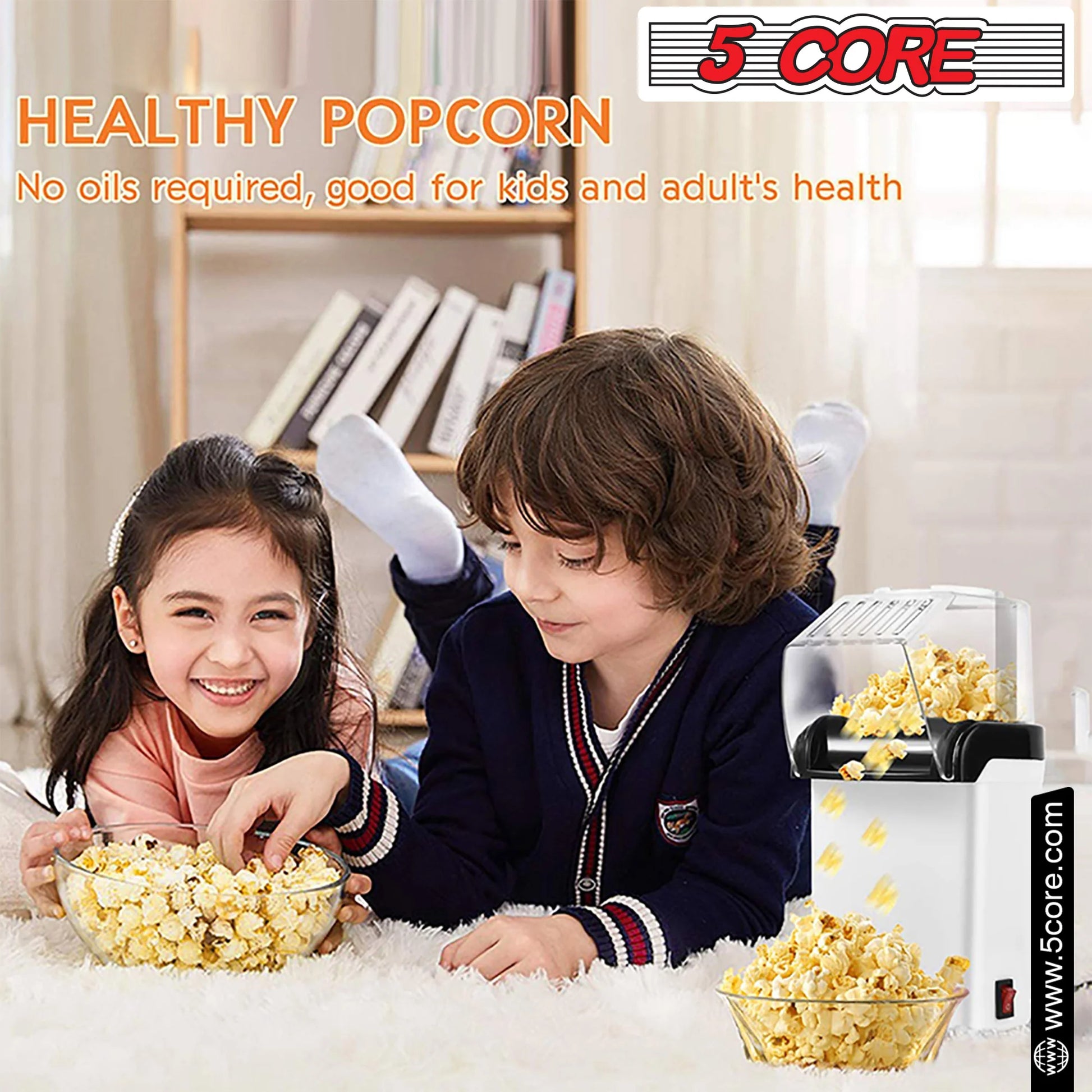 16 Cup Hot Air Popcorn Popper - Portable