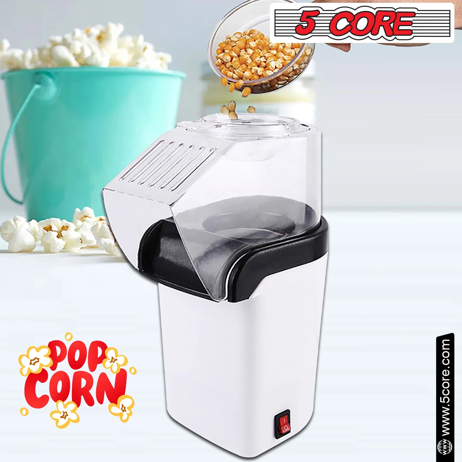 16 Cup Hot Air Popcorn Popper - Portable