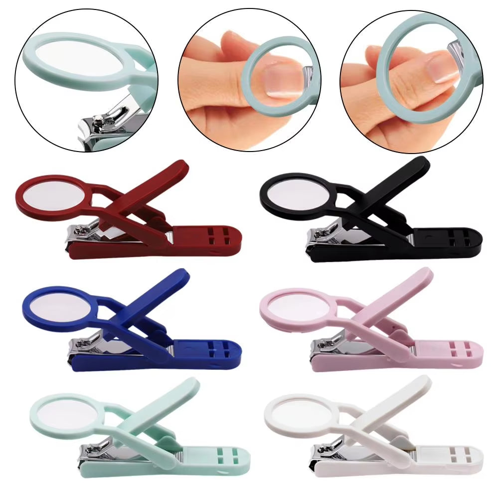 Nail Clipper with Magnifying Glasa