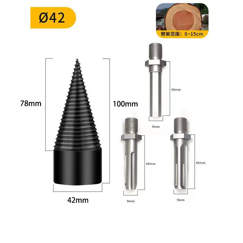 Firewood Splitting Drill Bit