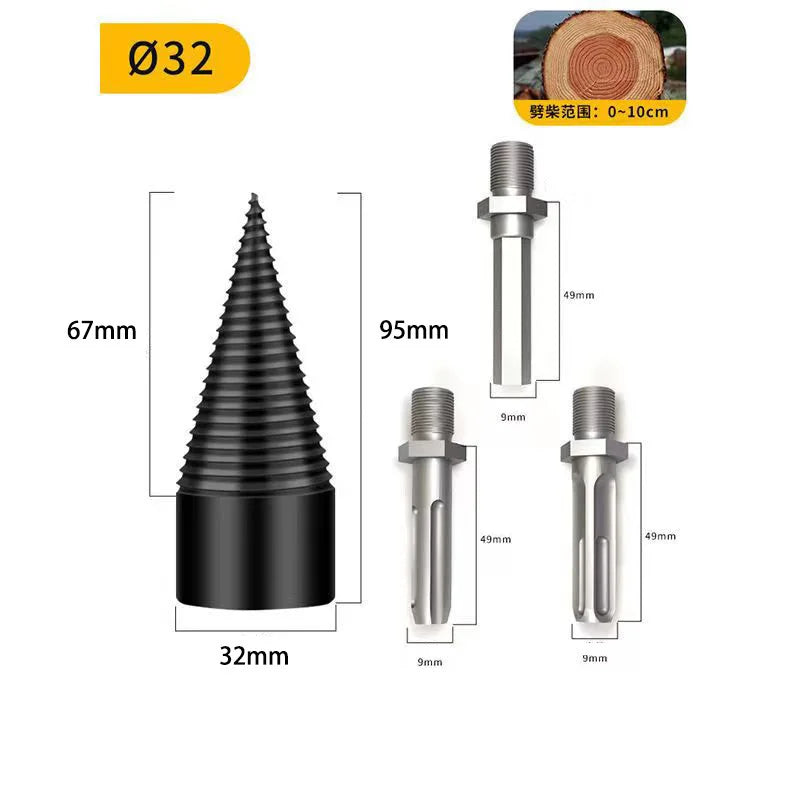 Firewood Splitting Drill Bit