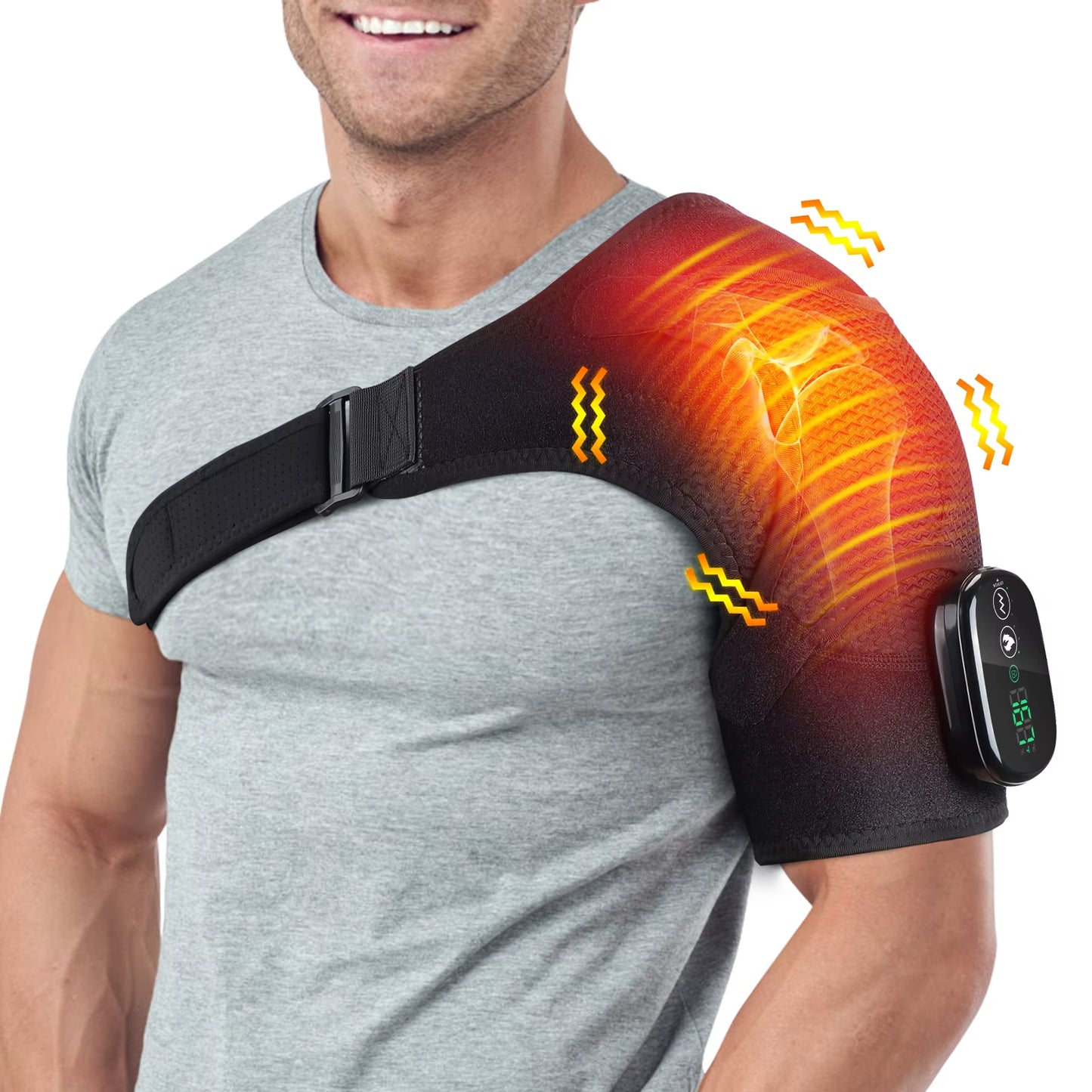 Cordless Portable Heating Pad and Shoulder Massager
