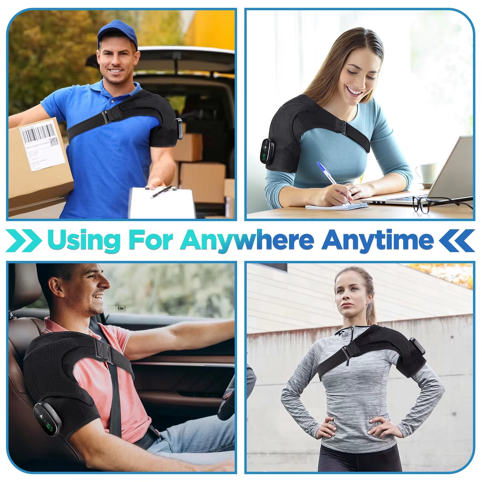 Cordless Portable Heating Pad and Shoulder Massager