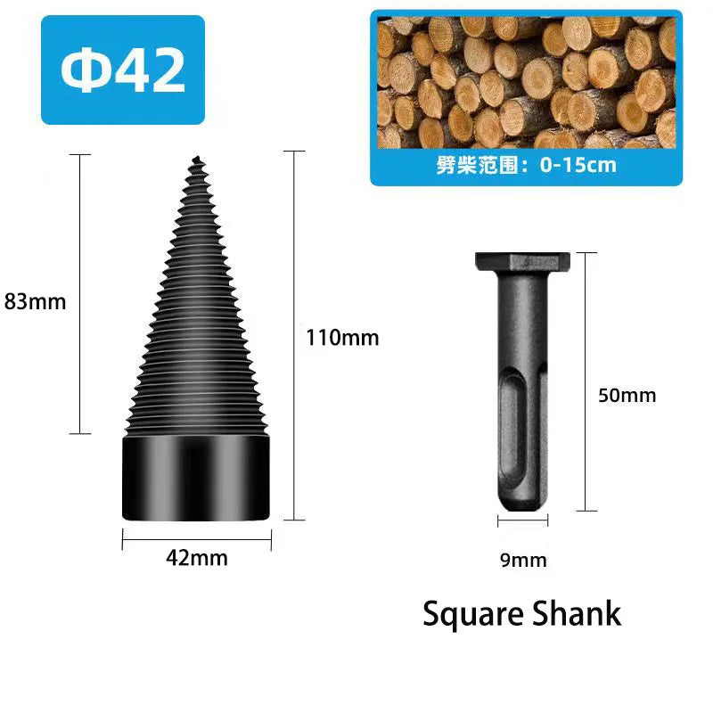 Firewood Splitting Drill Bit