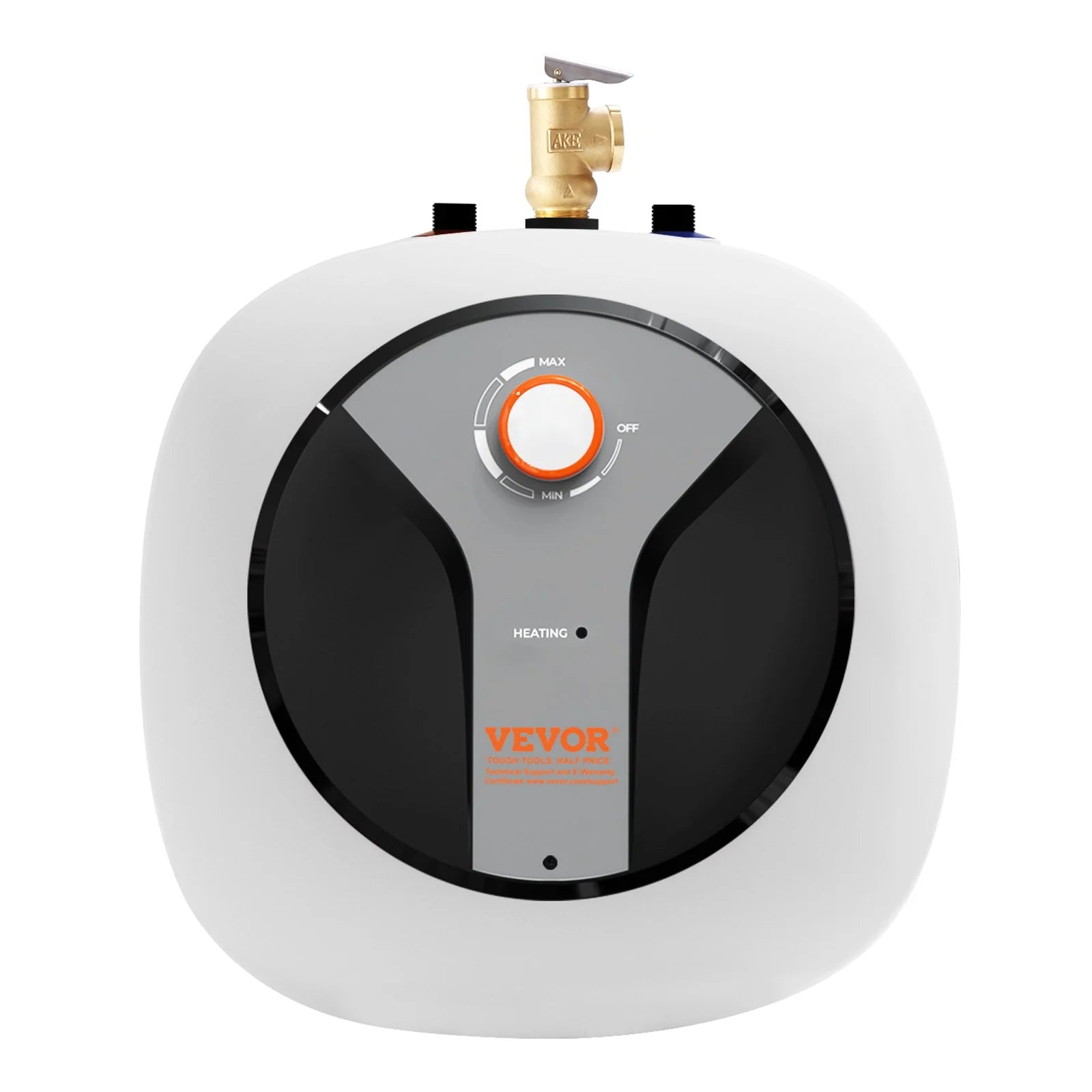 VEVOR 8-Gallon Electric Mini-Tank Water Heater - 1440W Instant Hot Water Boiler for Kitchen, Bathroom & Restaurant - Easy Installation, Wall & Floor Mounted with Safety Valve