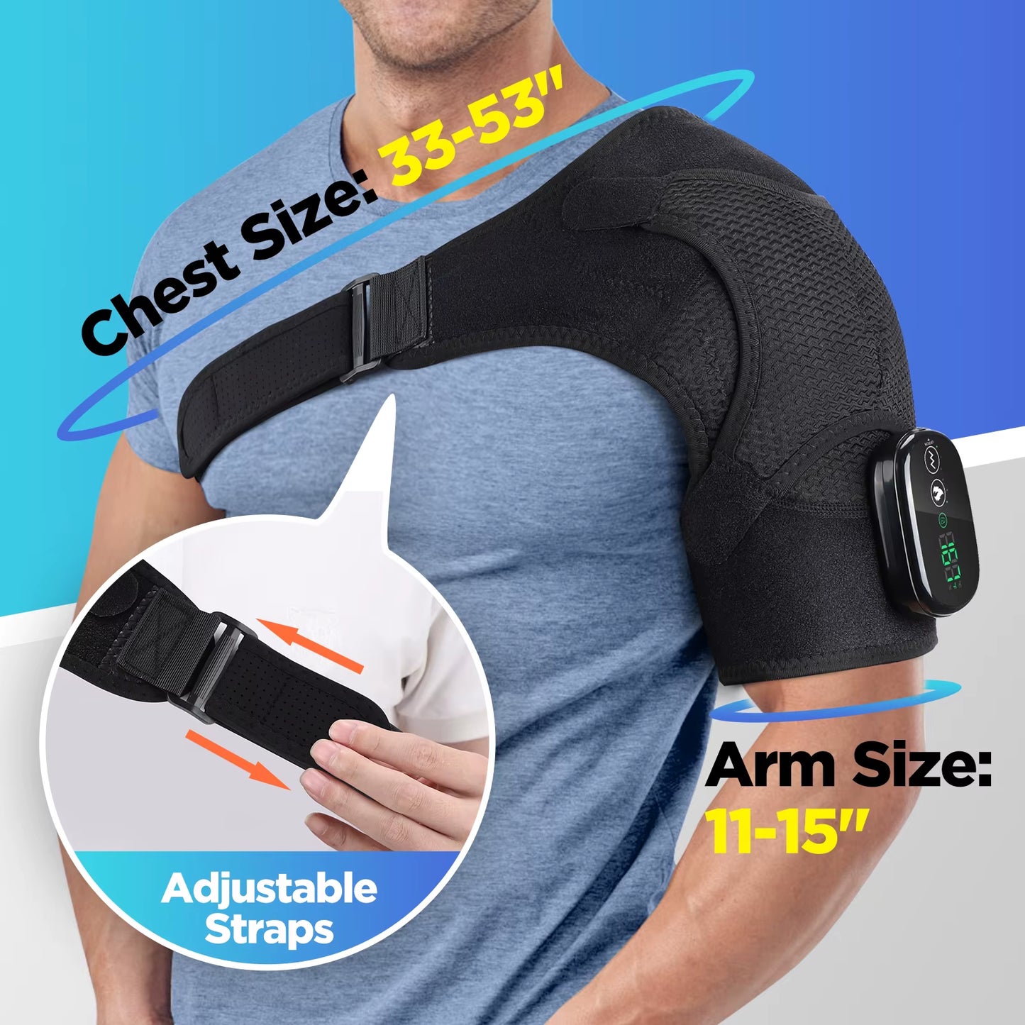 Cordless Portable Heating Pad and Shoulder Massager
