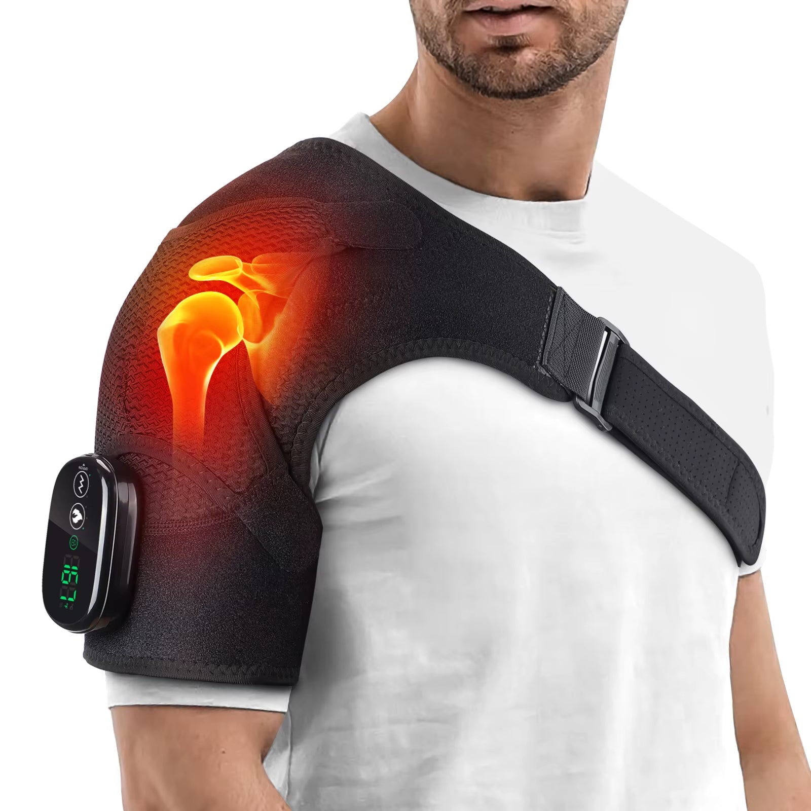 Cordless Portable Heating Pad and Shoulder Massager