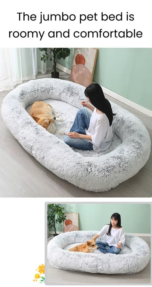 10% Off! Giant Human Dog Bed - FIts You and Your Pets!